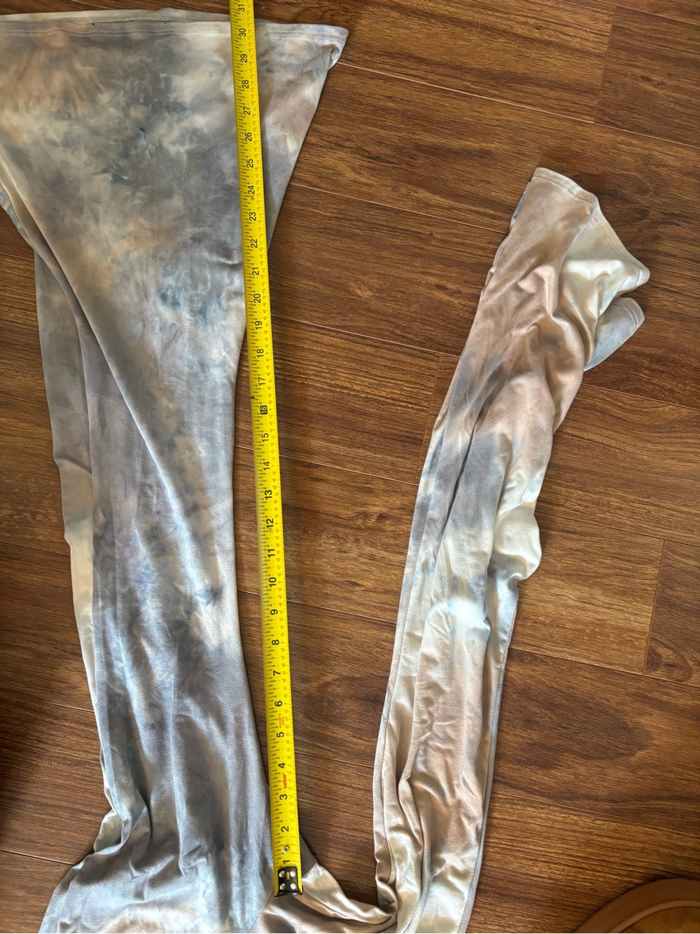 Tie-Dye Flared Lounge Pants in Neutral Tones - Picture 6 of 6